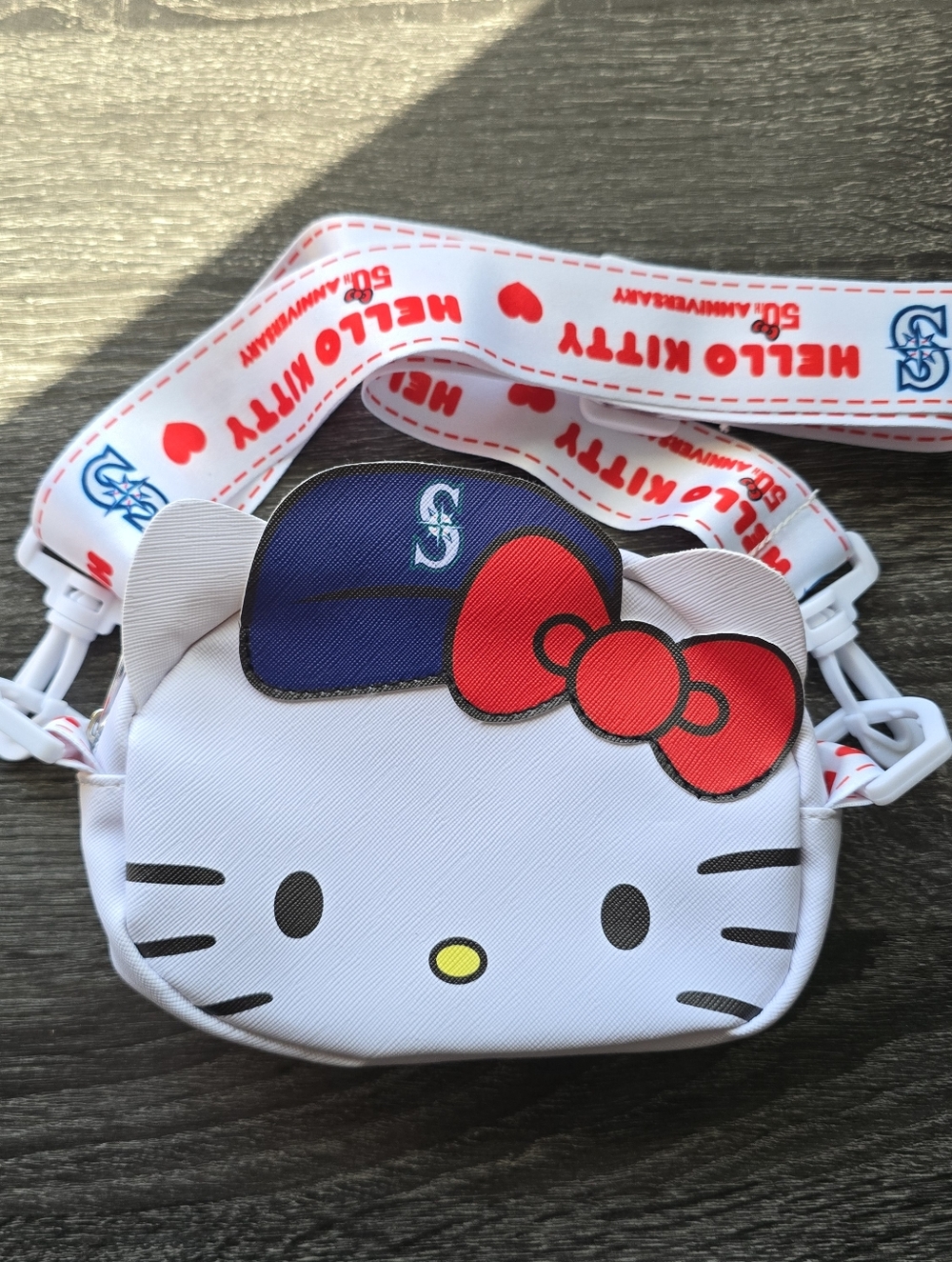Seattle Mariners Hello Kitty Crossbody Bag Sanrio 50th Anniversary